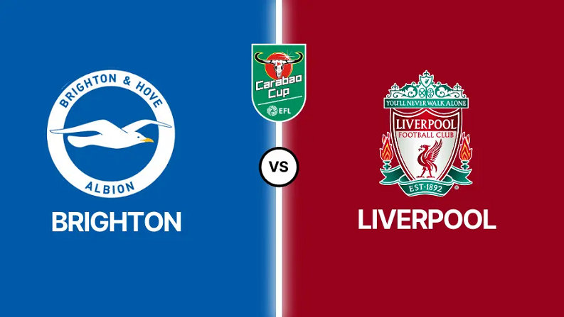 Read more about the article In the latest rounds of the Carabao Cup, Liverpool face Brighton