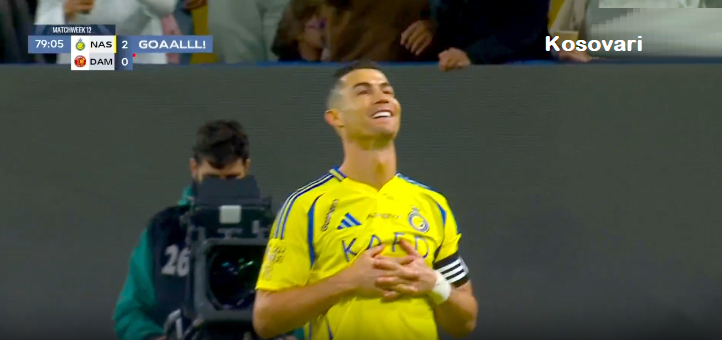 Read more about the article VIDEO/ Cristiano Ronaldo shënon edhe golin e dytë për Al Nassr kundër Damac