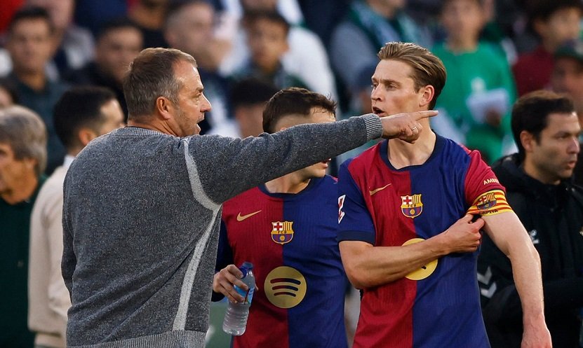 Read more about the article Frenkie de Jong’s future at Barcelona uncertain after tensions with Hansi Flick