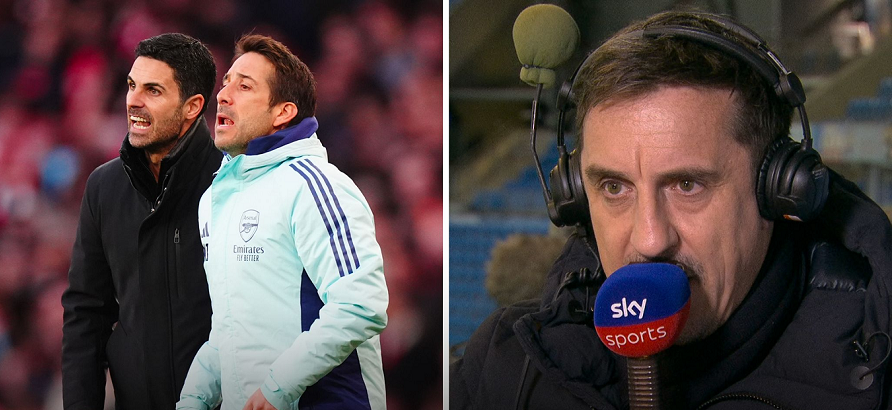 Gary Neville has given two reasons for Arsenal to hold onto over their chances of winning the Premier League