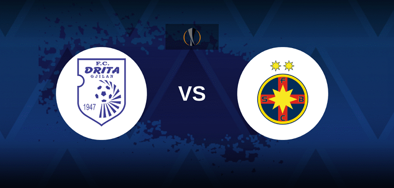 Drita and FCSB will reconvene for the second leg of their Europa League third round qualifier at the Fadil Vokrri Stadium